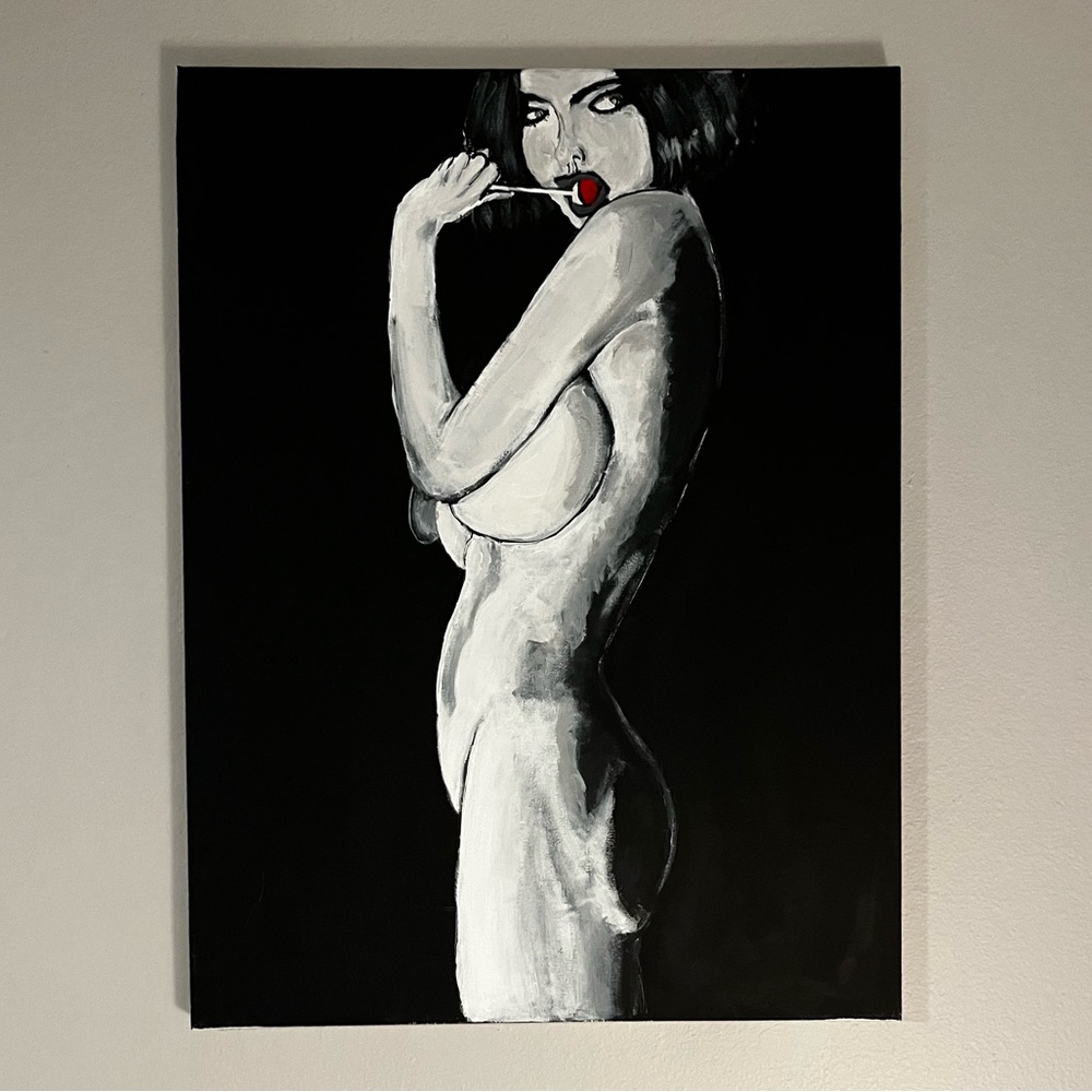 (Original) Unwrapped ( 18 x 24 | Acrylic on Canvas, 2024)